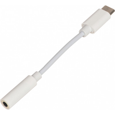 Переходник Buro BHP TPC-JCK Jack 3.5 (f)-USB Type-C (m) белый