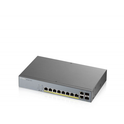 Коммутатор Zyxel NebulaFlex Pro GS1350-12HP-EU0101F 10G 2SFP 8PoE+ 130W управляемый