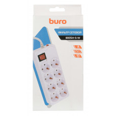 Сетевой фильтр Buro 800SH-5-W 5м (8 розеток) белый (коробка)