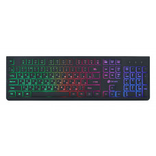 Клавиатура Оклик 440ML черный USB slim LED