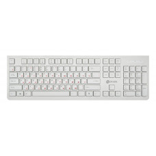 Клавиатура Оклик 505M белый USB slim