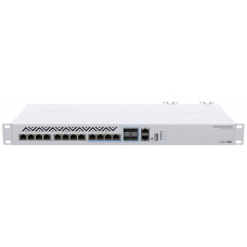 Коммутатор MikroTik CRS312-4C+8XG-RM (L3) 1x100Мбит/с 8x10Гбит/с 4xКомбо(10GBase-T/SFP+) управляемый