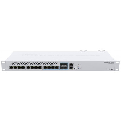 Коммутатор MikroTik CRS312-4C+8XG-RM (L3) 1x100Мбит/с 8x10Гбит/с 4xКомбо(10GBase-T/SFP+) управляемый
