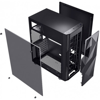 Корпус Formula F-3401 (V1) черный без БП ATX 3x120mm 2xUSB2.0 1xUSB3.0 audio bott PSU