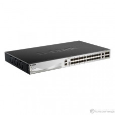 Коммутатор D-Link DGS-3130-30S/B1A (L3) 2x10Гбит/с 24xКомбо(1000BASE-T/SFP) 4xКомбо(10GBase-T/SFP+) управляемый