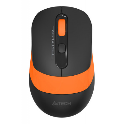 Мышь A4Tech Fstyler FG10S черный/оранжевый оптическая 2000dpi silent беспров. USB для ноутбука 4but (FG10S ORANGE)