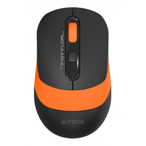 Мышь A4Tech Fstyler FG10S черный/оранжевый оптическая 2000dpi silent беспров. USB для ноутбука 4but (FG10S ORANGE)