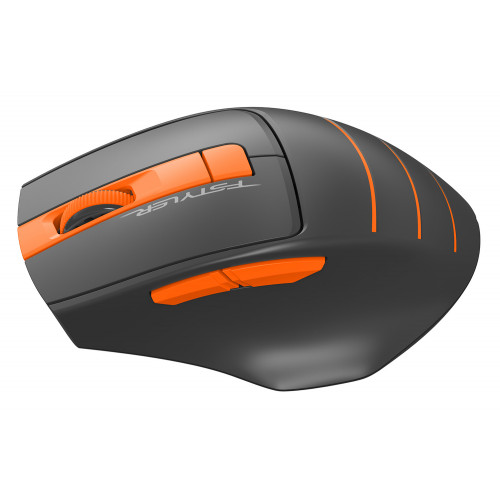 Мышь A4Tech Fstyler FG30S серый/оранжевый оптическая 2000dpi silent беспров. USB 6but (FG30S ORANGE)