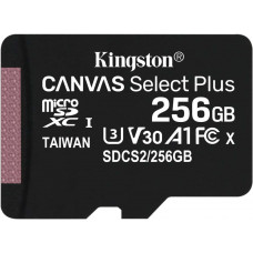 Флеш карта microSDXC 256GB Kingston SDCS2/256GBSP Canvas Select Plus w/o adapter