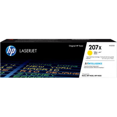 Картридж лазерный HP 207X W2212X желтый (2450стр.) для HP M255/MFP M282/M283