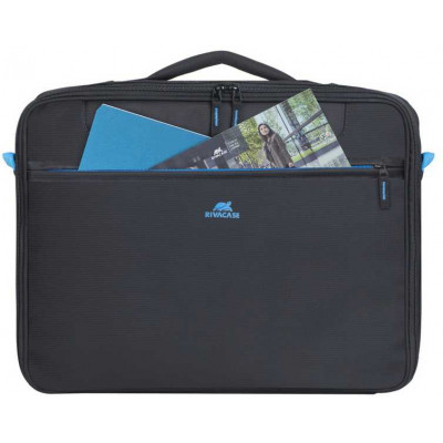 Портфель для ноутбука 16" Riva 8087 черный полиэстер (8087 BLACK)