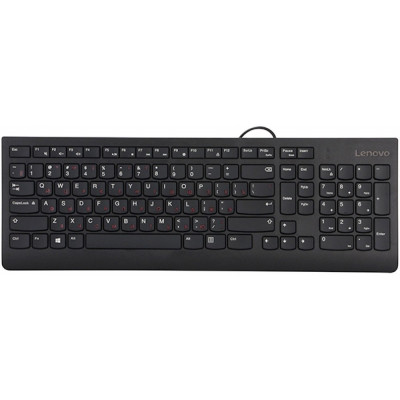 Клавиатура Lenovo 300 черный USB для ноутбука