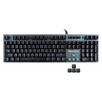 Клавиатура A4Tech Bloody B765 механическая серый USB for gamer LED
