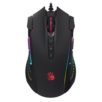 Мышь A4 Bloody J90s черный оптическая (8000dpi) USB (12but)
