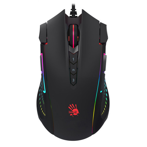 Мышь A4 Bloody J90s черный оптическая (8000dpi) USB (12but)