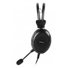 Наушники с микрофоном A4Tech HU-30 черный 2м накладные USB оголовье
