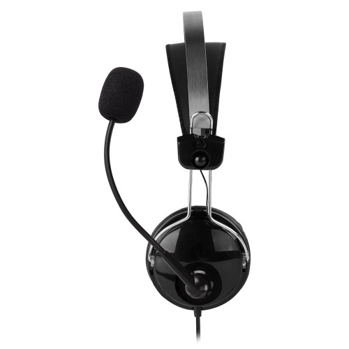 Наушники с микрофоном A4Tech HU-7P черный 2м накладные USB оголовье