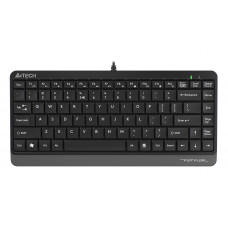 Клавиатура A4Tech Fstyler FK11 черный USB slim (FK11 USB (GREY)) кабель 1.5м