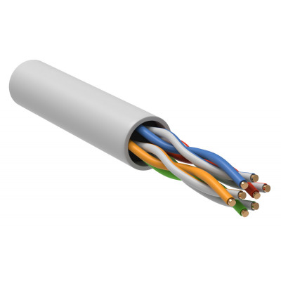Кабель информационный ITK GENERICA BC1-C5E04-128-305-G кат.5е U/UTP не экранированный 4X2X24AWG LSZH внутренний 305м белый