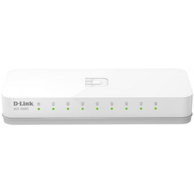 Коммутатор D-Link DES-1008C/B1A 8x100Мбит/с неуправляемый