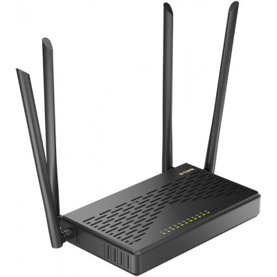 Роутер беспроводной D-Link DIR-825/GFRU/R3A AC1200 1000BASE-X SFP/4G ready черный