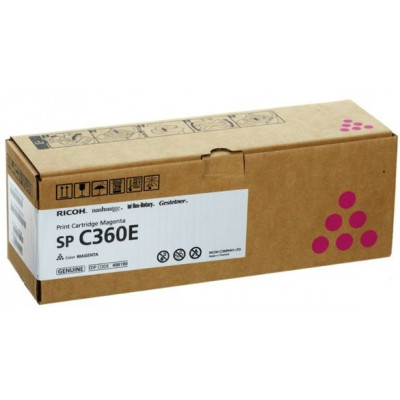 Картридж лазерный Ricoh SP C360E 408190 пурпурный (1500стр.) для Ricoh SP C360DNw/C360SNw/C360SFNw/C361SFNw