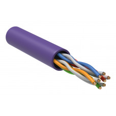 Кабель информационный ITK LC1-C5E04-126 кат.5е U/UTP не экранированный 4X2X24AWG LSZH внутренний 305м фиолетовый
