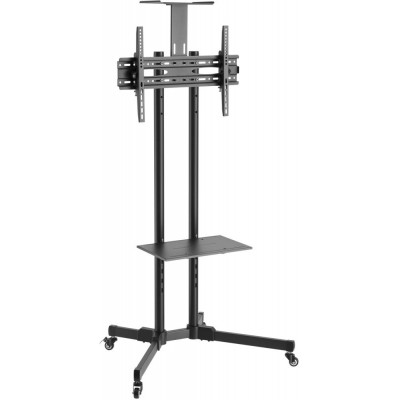 Подставка для телевизора Ultramounts UM262 черный 37"-75" макс.50кг напольный мобильный