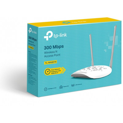 Точка доступа TP-Link TL-WA801N N300 10/100BASE-TX белый