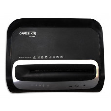 Шредер Office Kit S218 (1,9x13) черный (секр.P-5) фрагменты 22лист. 30лтр. скрепки скобы пл.карты CD