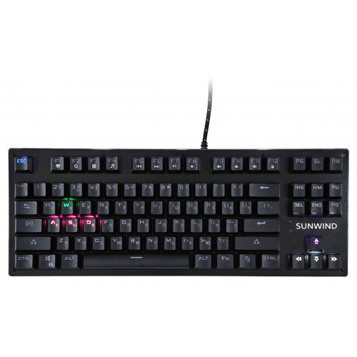 Клавиатура SunWind SW-K900G механическая черный USB Multimedia for gamer LED (1422332) кабель 1.8м