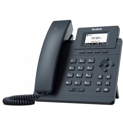 Телефон IP Yealink SIP-T30P с блоком питания черный (SIP-T30P)