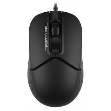 Мышь A4Tech Fstyler FM12S черный оптическая 1200dpi silent USB 3but (FM12S BLACK)