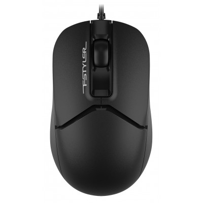 Мышь A4Tech Fstyler FM12S черный оптическая 1200dpi silent USB 3but (FM12S BLACK)