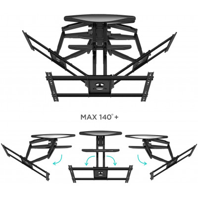 Кронштейн для телевизора Onkron M6L черный 40"-75" макс.45.5кг настенный поворот и наклон