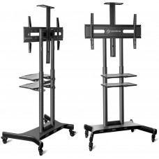 Подставка для телевизора Onkron TS1881 черный 50"-86" макс.105.9кг напольный мобильный