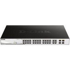 Коммутатор D-Link DGS-1210-28MP/FL1A (L2) 28x1Гбит/с 4xКомбо(1000BASE-T/SFP) 24PoE+ 370W управляемый