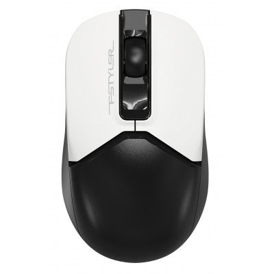 Мышь A4Tech Fstyler FG12 Panda белый/черный оптическая 1200dpi беспров. USB 3but
