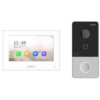 Видеодомофон Hikvision HiWatch DS-D100IKWF белый