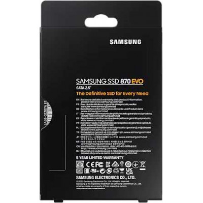 Накопитель SSD Samsung SATA-III 500GB MZ-77E500BW 870 EVO 2.5"