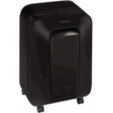 Шредер Fellowes PowerShred LX200 черный (секр.P-4) фрагменты 12лист. 22лтр. скрепки скобы пл.карты
