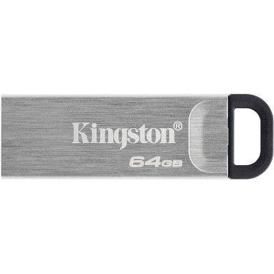 Флеш Диск Kingston 64GB DataTraveler Kyson DTKN/64GB USB3.2 серебристый/черный