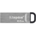Флеш Диск Kingston 64GB DataTraveler Kyson DTKN/64GB USB3.2 серебристый/черный