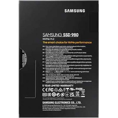 Накопитель SSD Samsung PCIe 3.0 x4 250GB MZ-V8V250BW 980 M.2 2280