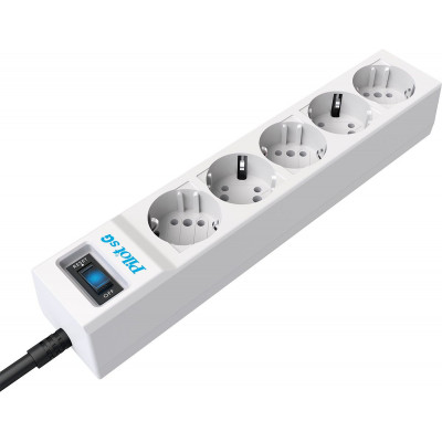 Сетевой фильтр Pilot SG 5м (5 розеток) белый (коробка)