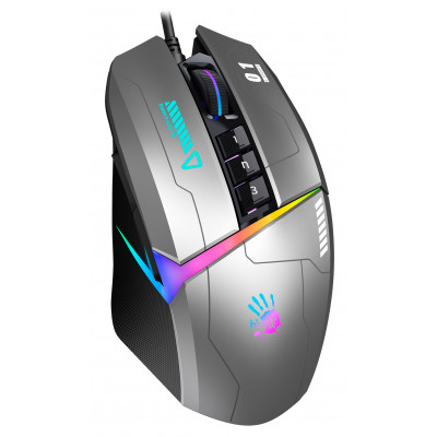 Мышь A4Tech Bloody W60 Max Gun серый/черный оптическая 10000dpi USB 10but