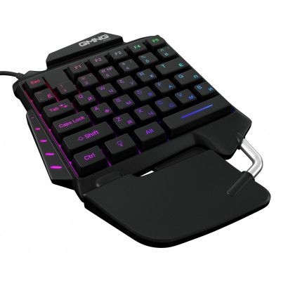 Игровой блок Оклик 703GK черный USB for gamer LED (подставка для запястий) (1533151)