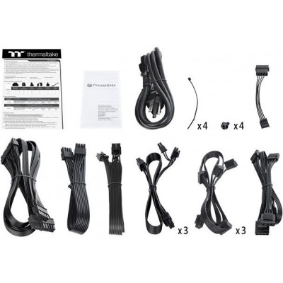 Блок питания Thermaltake ATX 1200W Toughpower GF1 80+ gold 24pin APFC 140mm fan 12xSATA Cab Manag RTL