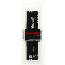 Память DDR4 8Gb 3200MHz Kingston KF432C16BB/8 Fury Beast Black RTL Gaming PC4-25600 CL16 DIMM 288-pin 1.35В single rank с радиатором Ret