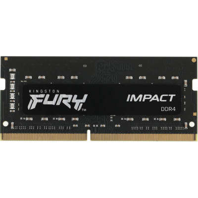 Память DDR4 8GB 3200MHz Kingston KF432S20IB/8 Fury Impact RTL PC4-25600 CL20 SO-DIMM 260-pin 1.2В single rank Ret
